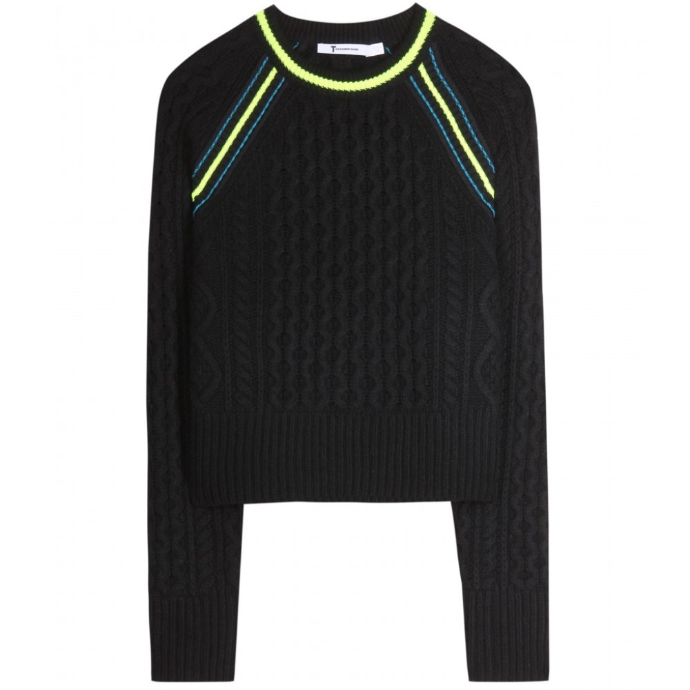 T by Alexander want neon oversized sweater